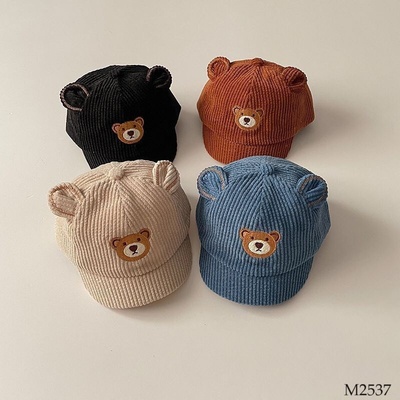 M2537 Mũ lưỡi trai gấu cute cho bé