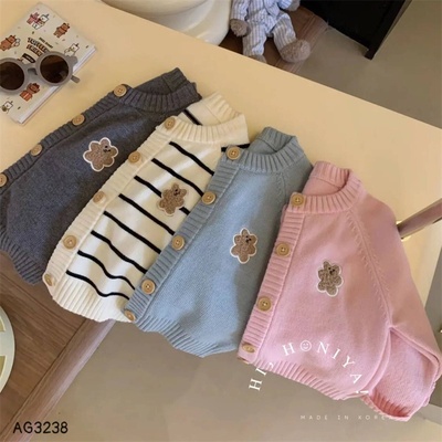 AG3238 ÁO KHOÁC CARDIGAN LEN BÉ GÁI