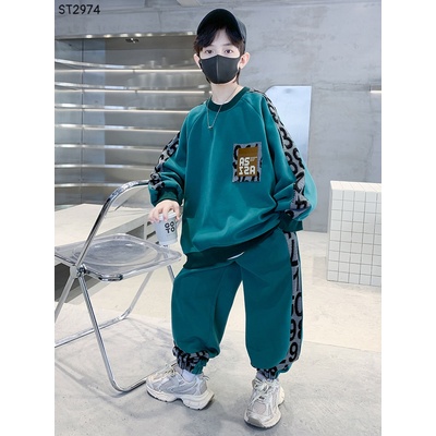 ST2974 BỘ NỈ THỂ THAO BÉ TRAI