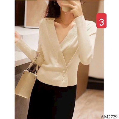AM2729 ÁO LEN VẠT CHÉO