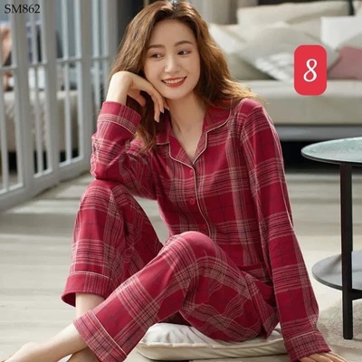 SM862 BỘ PIJAMA DÀI TAY NỮ