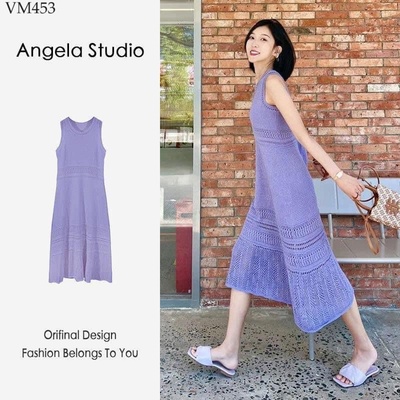VM453 Váy dệt kim dáng dài nữ