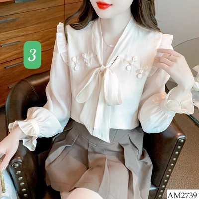 AM2739  BST ÁO SƠ MI NỮ KIỂU