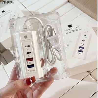 PK4094 Ổ CẮM SẠC ĐIỆN THOẠI IP TÍCH HỢP 2 CỔNG SẠC PD