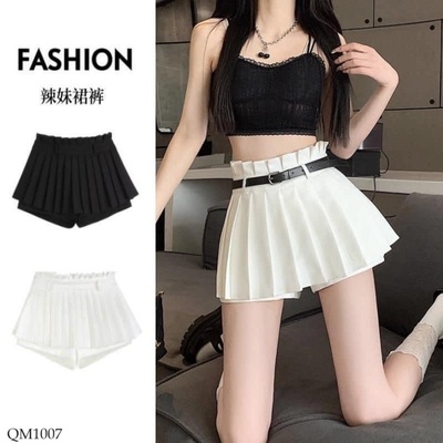 QM1007 QUẦN GIẢ VÁY XẾP LY NỮ