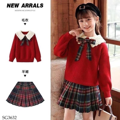 SG3632 SET VÁY LEN BÉ GÁI