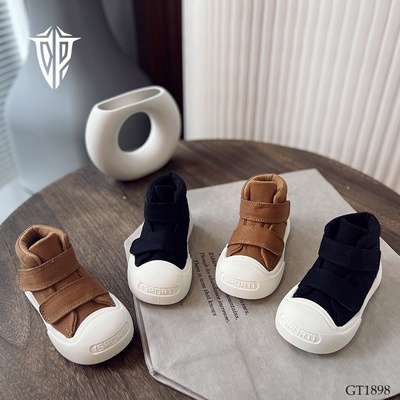 GT1898 GIÀY CỔ CAO QUAI DÁN BÉ TRAI