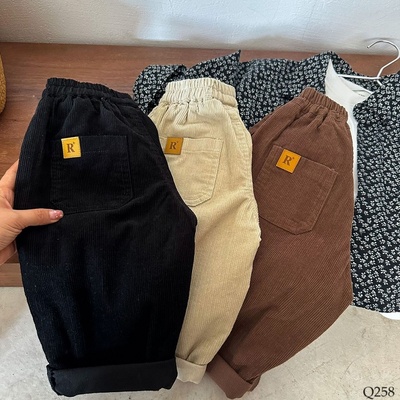 Q258 QUẦN NỈ NHUNG TĂM CHO BÉ HÃNG MMBABY