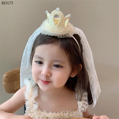 BD173 BỜM TÓC VƯƠNG MIỆN CHO BÉ