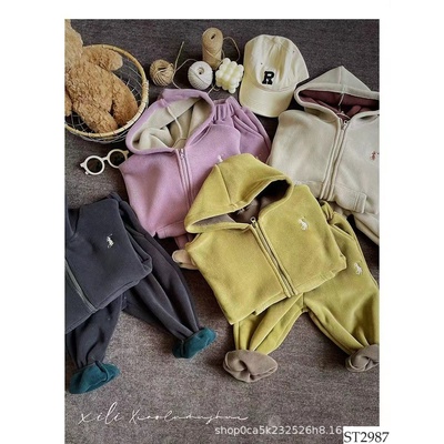 ST2987 Bộ hoodie thu đông cho bé