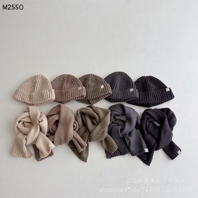 M2550 SET MŨ + KHĂN LEN QUÀNG CỔ CHO BÉ