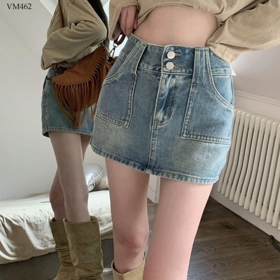 VM462 CHÂN VÁY JEAN DÁNG CHỮ A