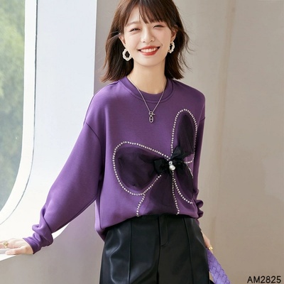AM2825 ÁO NỈ DÀI TAY NỮ
