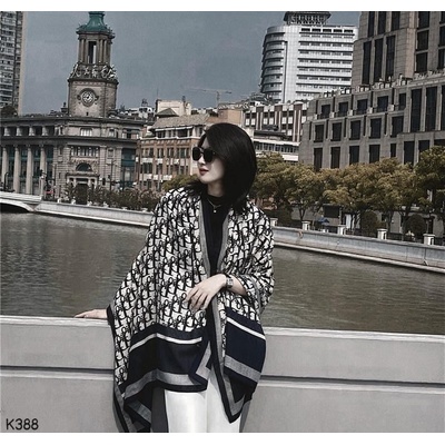 K388 Khăn lụa QC họa tiết