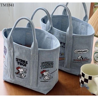 TM1841 Túi tote denim SNOOPY cute
