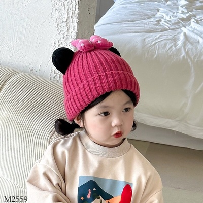 M2559 MŨ LEN NƠ XINH CHO BG