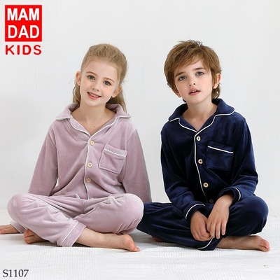 S1107 Bộ Pijama lông nhung MAMDAD KIDS