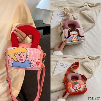 TM1857 Túi mini đeo chéo hoạ tiết hoạt hình cute