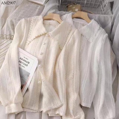 AM2907 ÁO SƠ MI CÚC NGỌC TIỂU THƯ