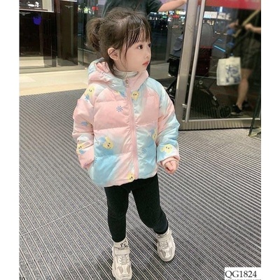 QG1824 SET 2c QUẦN LEGGING LÓT LÔNG CHO BÉ GÁI