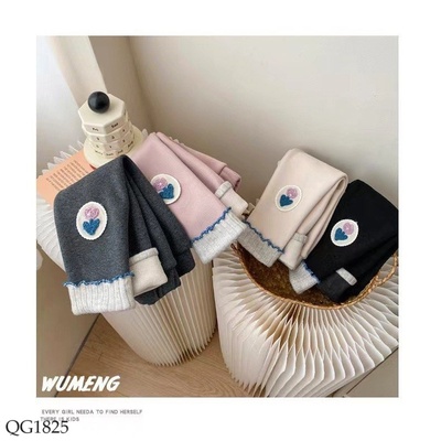 QG1825 QUẦN LEGGING HOA LÓT NHUNG BÉ