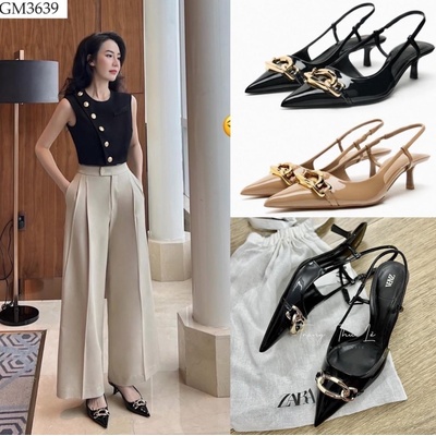 GM3639 GIÀY CAO GÓT MŨI NHỌN ZR