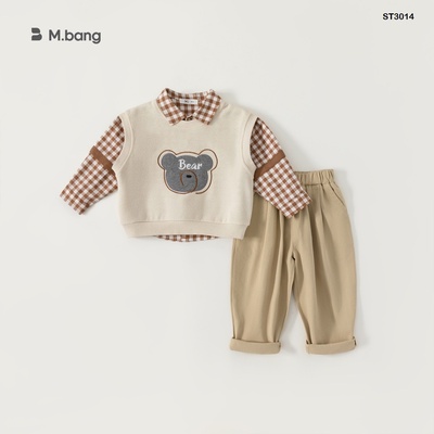 ST3014 Set 3 món cho bé trai nhà Babycity