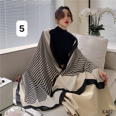 K407 KHĂN CHOÀNG HỌA TIẾT