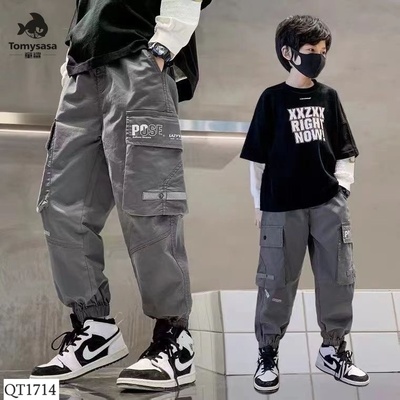 QT1714 QUẦN JOGGER TÚI HỘP BÉ TRAI