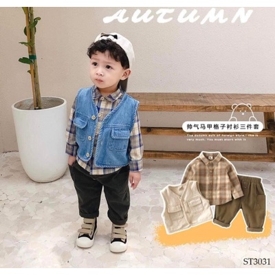 ST3031 SET BÉ TRAI 3 CHI TIẾT HÃNG BABYCITY