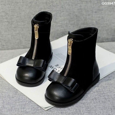 GG3947 Boot đen xịn xò cho bé