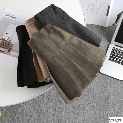 V3623 CHÂN VÁY XẾP LY CẠP CAO CHO BÉ