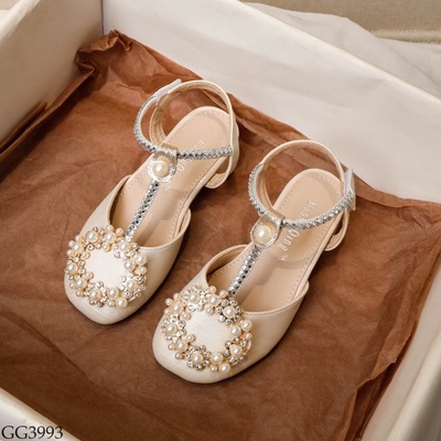 GG3993 SANDAL GÓT CAO PHỐI NGỌC CHO BÉ