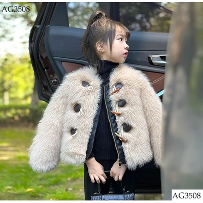 AG3508 ÁO KHOÁC LÔNG KHUY GỖ CHO BÉ