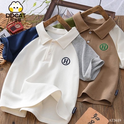 AT3619 ÁO POLO PHỐI MÀU CHO BÉ TRAI
