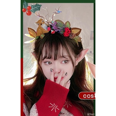 KT641 SET 2 KẸP TÓC NOEL CHO GÁI YÊU