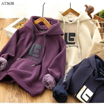 AT3638 ÁO HOODIE NỈ SIZE ĐẠI LÓT LÔNG
