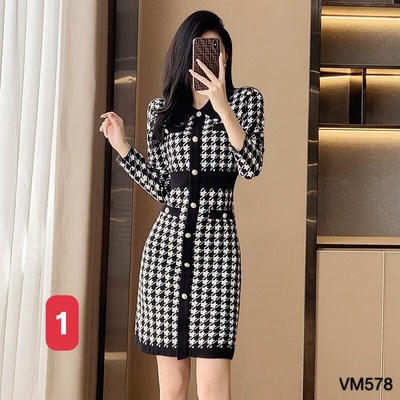 VM578  BST VÁY LEN KOREA NỮ