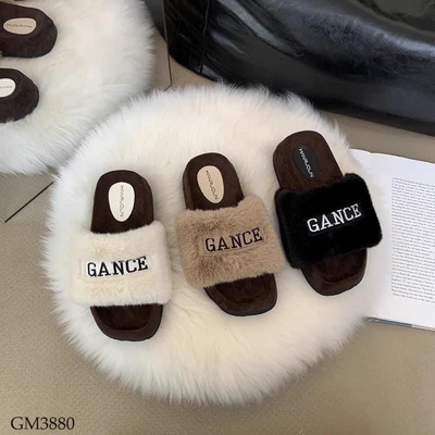 GM3880 Dép lông chữ hot hit Gance