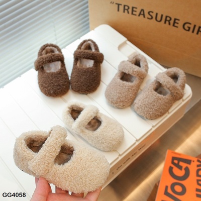 GG4058 Giày búp bê lông cừu cho bé