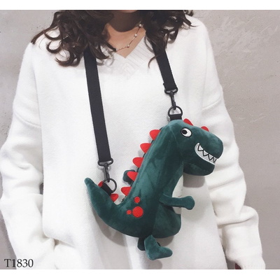 T1830 TÚI ĐEO KHỦNG LONG XANH CHO BÉ