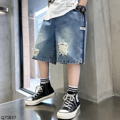 QT1837-QUẦN SHORT JEAN BÉ TRAI