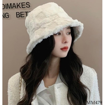 MM479  MŨ BUCKET LÔNG KẺ CARO NỮ
