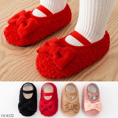 GG4122 GIÀY PHỐI NƠ TẬP ĐI CHO BÉ GÁI