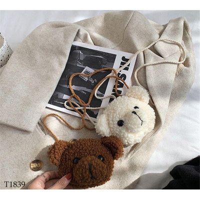 T1839  TÚI ĐEO CHÉO ĐẦU GẤU CHO MẸ VÀ BÉ