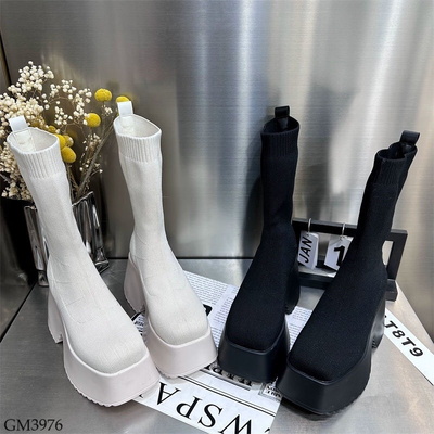 GM3976 BOOT CỔ CHUN ĐẾ CAO 8P