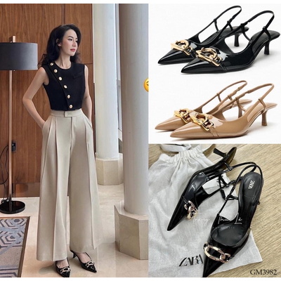 GM3982 GIÀY CAO GÓT MŨI NHỌN ĐẾ ~5P