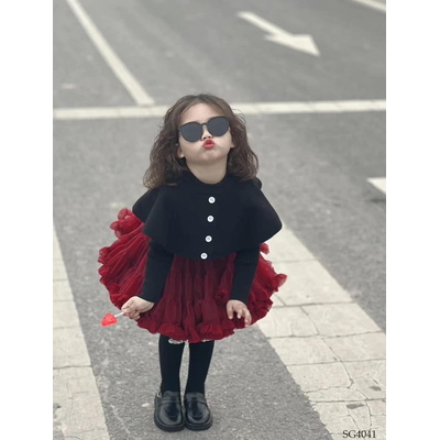 SG4041 SET ÁO LEN MIX CHÂN VÁY TUTU CHO BÉ GÁI