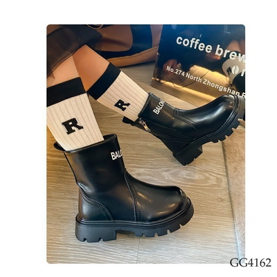 GG4162 BOOT CAO CỔ PHỐI CHỮ CHO BÉ