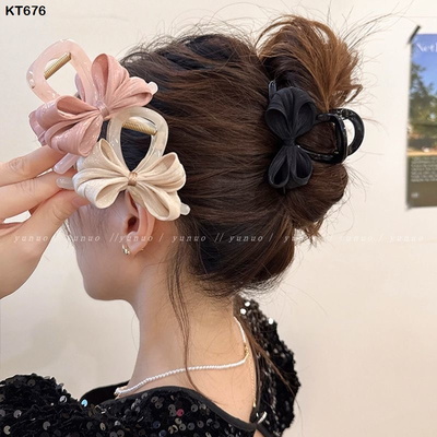 KT676 Set 3 kẹp tóc nơ xinh